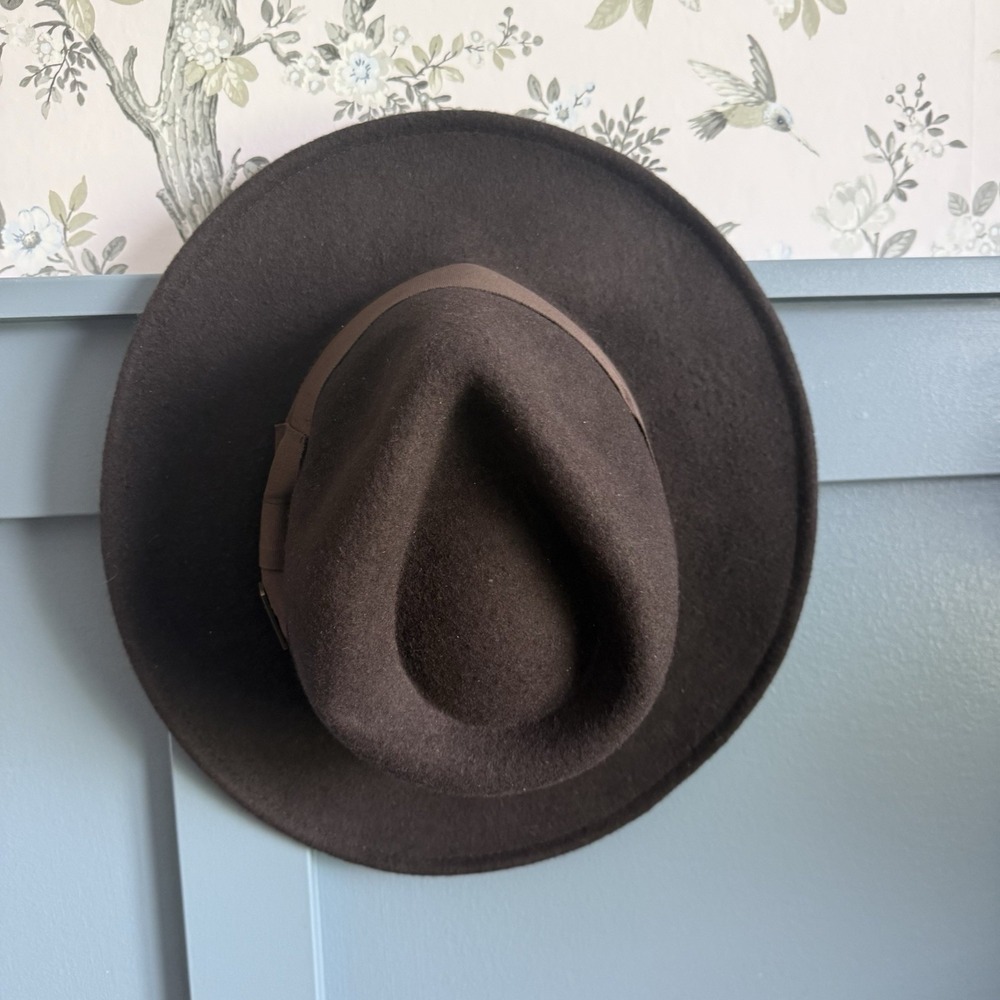 Indiana Jones 2008 Wool Fedora Hat Felted XL Brown Lucasfilm 23" Wide Brim - Picture 2 of 8